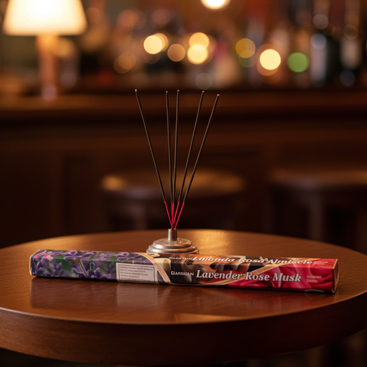 Incenso lavanda rosa e muschio bianco