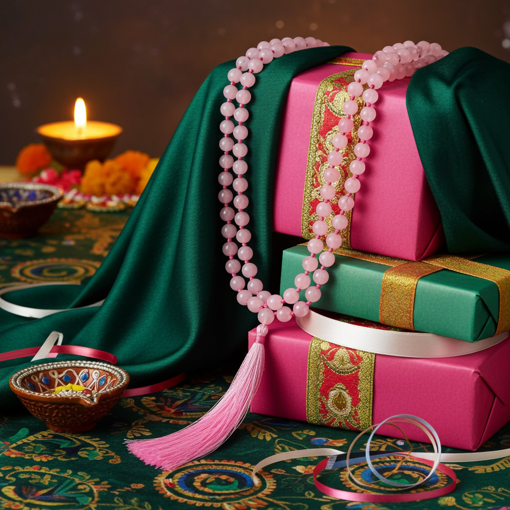 japa mala quarzo rosa