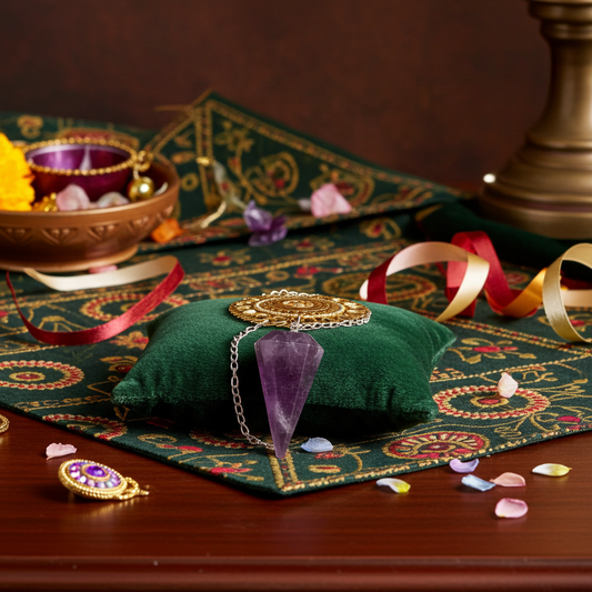 pendolino ametista sfaccettato