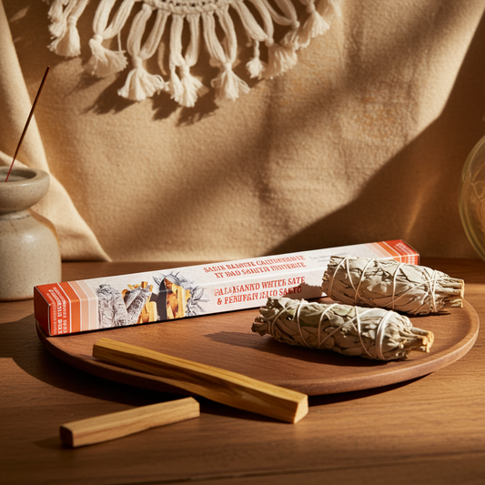 Incenso al palo santo e salvia bianca