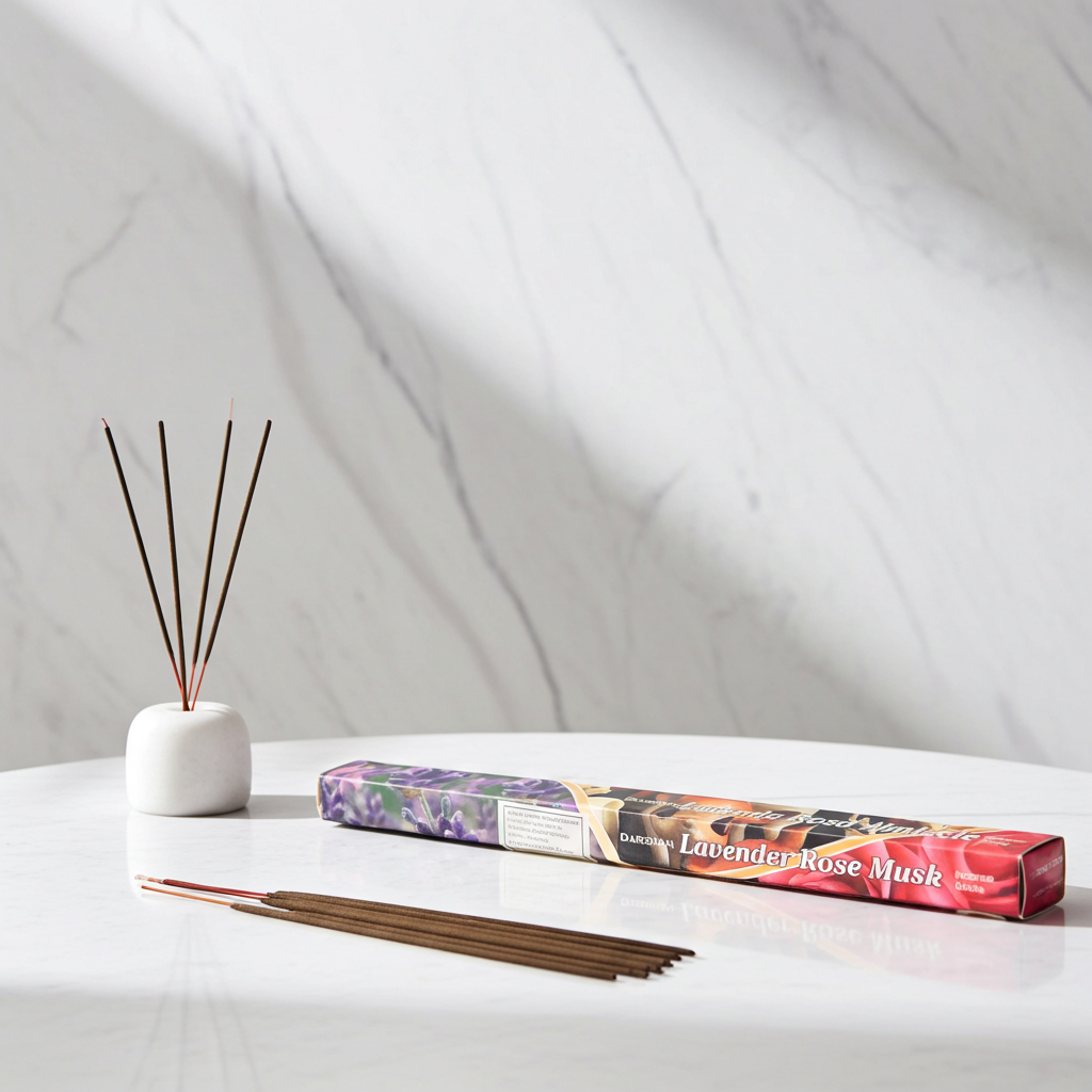 Incenso lavanda rosa e muschio bianco