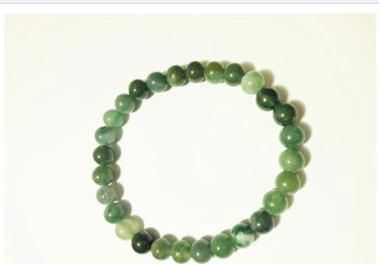 bracciale 6mm agata muschiata