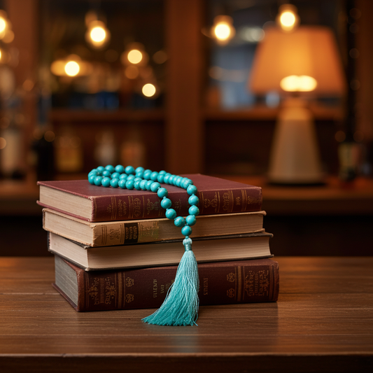 japa mala howlite turchese