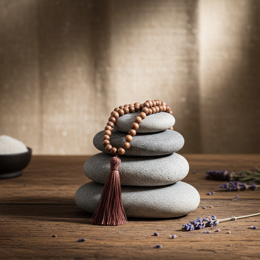 japa mala legno naturale