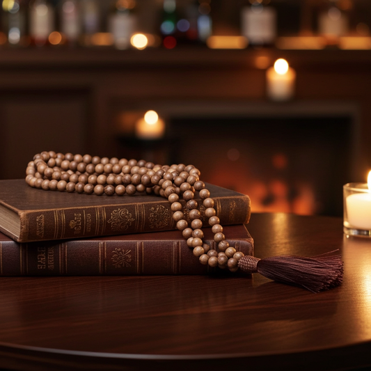 japa mala legno naturale