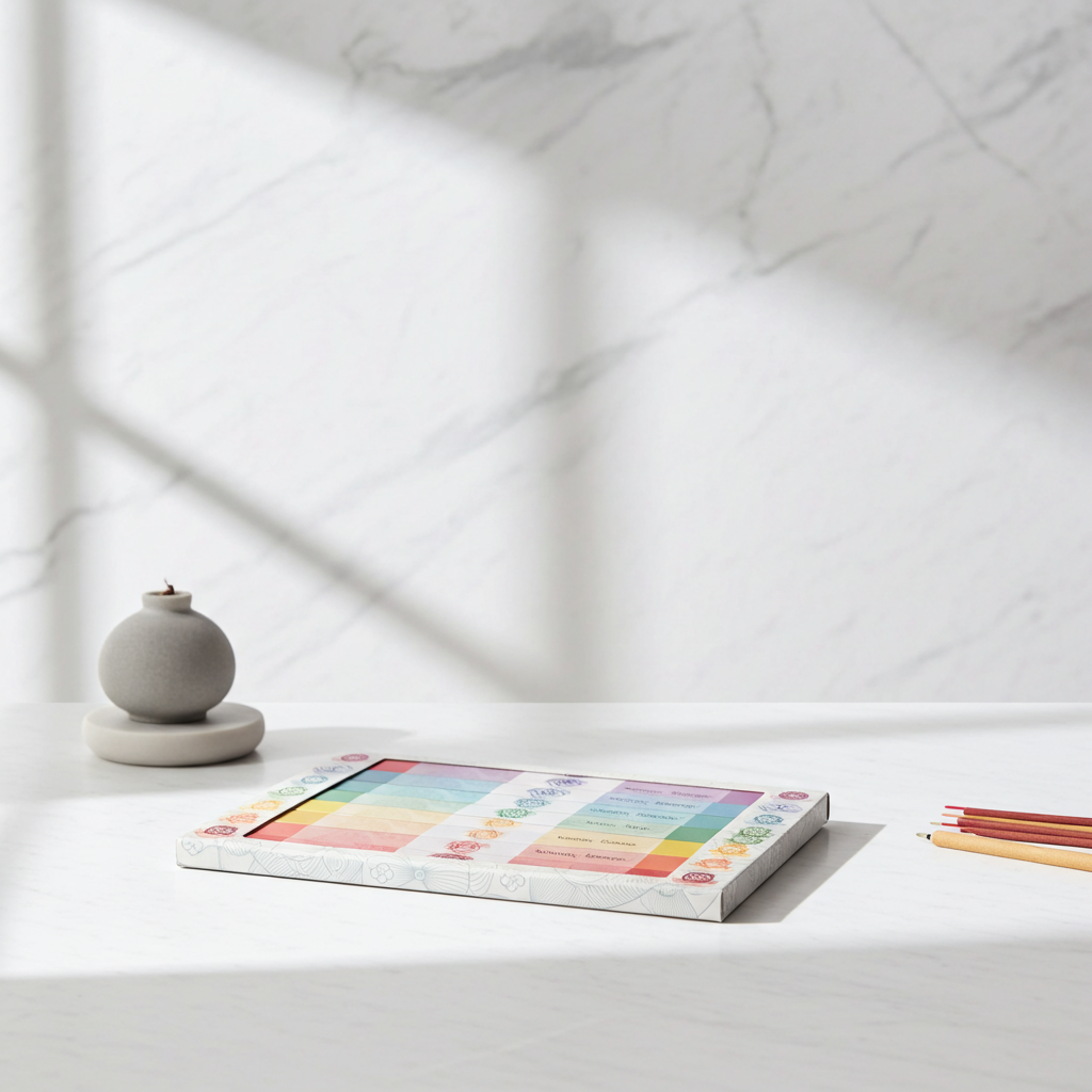 scatola incenso dei 7 chakra