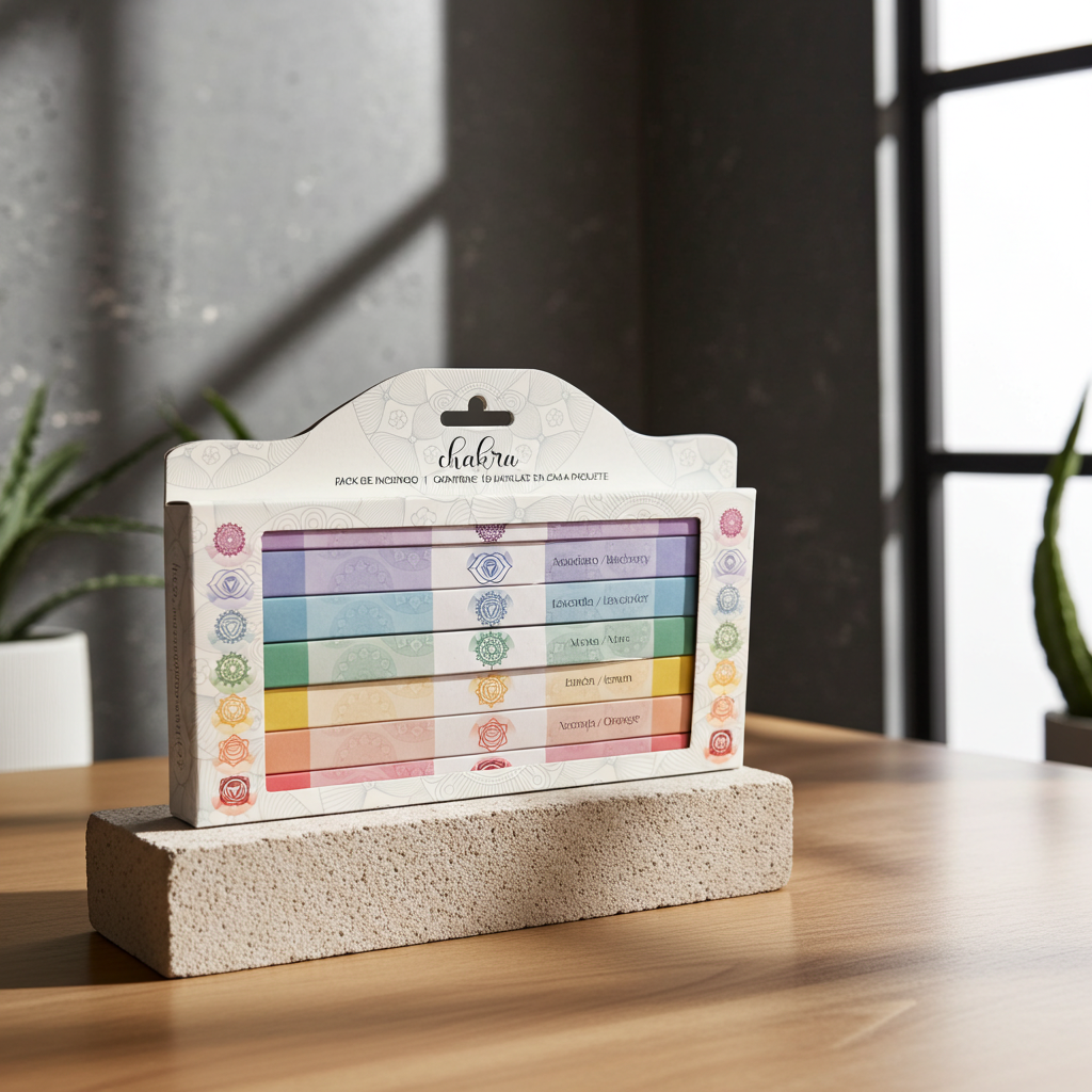 scatola incenso dei 7 chakra