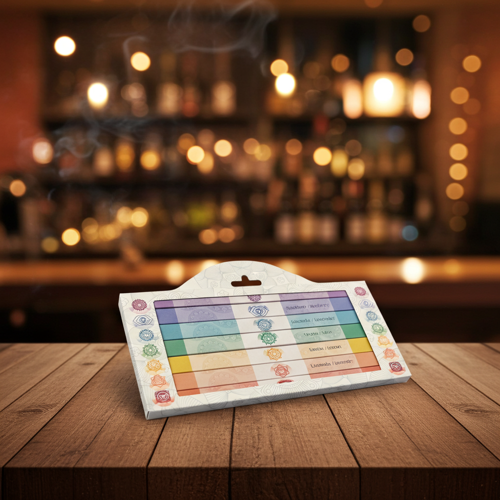 scatola incenso dei 7 chakra